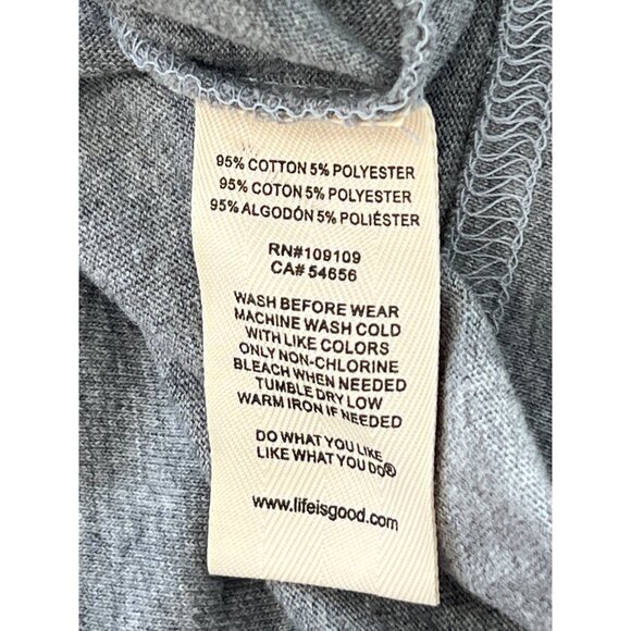 Life is Good Colorado Graphic Tshirt Size Medium Crewneck Classic Fit Cotton Ble - Picture 6 of 9